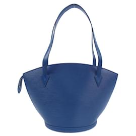 Louis Vuitton-Louis Vuitton Epi Saint Jacques Shopping Shoulder Bag-Blue