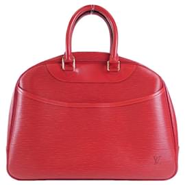 Louis Vuitton-Louis Vuitton Epi Deauville Handbag-Red
