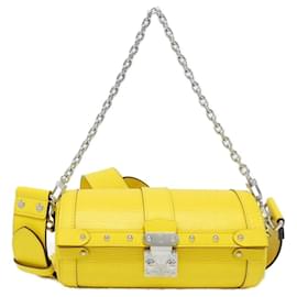 Louis Vuitton-Louis Vuitton Epi Papillon Trunk M58647 Shoulder Bag-Yellow