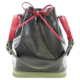 Louis Vuitton-Louis Vuitton Epi Noe M44017 Shoulder Bag-Black,Red