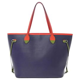 Louis Vuitton-Bolsa Louis Vuitton Epi Neverfull MM M54270-Azul