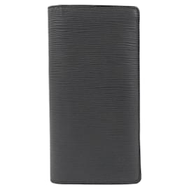 Louis Vuitton-Louis Vuitton Epi Portefeuille Brazza M60622 Wallet-Black