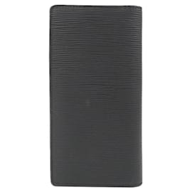 Louis Vuitton-Louis Vuitton Epi Portefeuille Brazza M60622 Wallet-Black