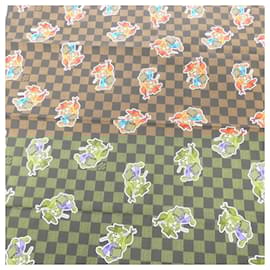 Louis Vuitton-Louis Vuitton Set of Three Bandanas MP3425 Scarf-Blue