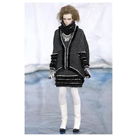Chanel-Arctic Ice Cashmere Dress with Fluffy Accents-Other