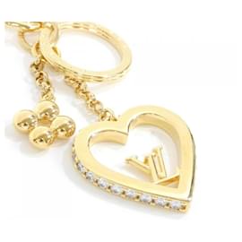 Louis Vuitton-Louis Vuitton My LV Love Keyring-Golden