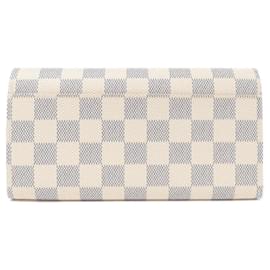 Louis Vuitton-Louis Vuitton Damier Azur Portefeuille Sarah N63208 Wallet-Blue