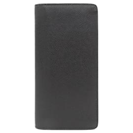 Louis Vuitton-Louis Vuitton Taiga Portefeuille Brazza Wallet-Black