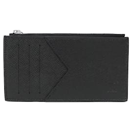 Louis Vuitton-Louis Vuitton Taiga Coin Card Holder-Black