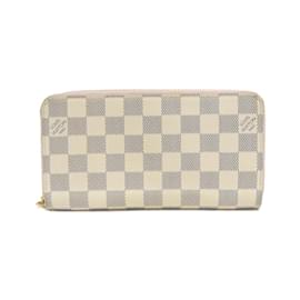 Louis Vuitton-Louis Vuitton Damier Azur Zippy Wallet-Pink,Blue