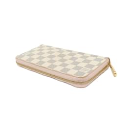 Louis Vuitton-Louis Vuitton Damier Azur Zippy Wallet-Pink,Blue
