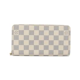 Louis Vuitton-Louis Vuitton Damier Azur Zippy Wallet-Blue,Cream