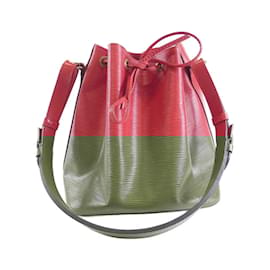 Louis Vuitton-Louis Vuitton Epi Petit Noe M44107 Shoulder Bag-Red