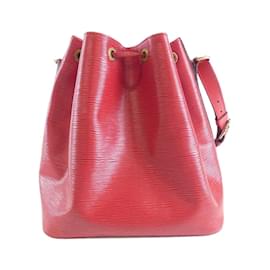 Louis Vuitton-Louis Vuitton Epi Petit Noe M44107 Shoulder Bag-Red