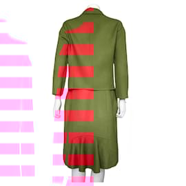 Dior-Cashmere skirt suit-Coral