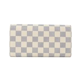 Louis Vuitton-Louis Vuitton Damier Azur Portefeuille Sarah N61735 Wallet-Blue
