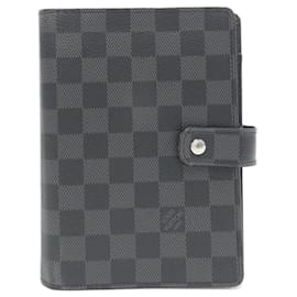 Louis Vuitton-Louis Vuitton Damier Graphite Agenda MM R20242 Organizer-Damier ebene