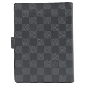 Louis Vuitton-Louis Vuitton Damier Graphite Agenda MM R20242 Organizer-Damier ebene