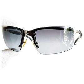 Chanel Grey Tinted Rimless Silver Sunglasses 4010 Silvery Grey