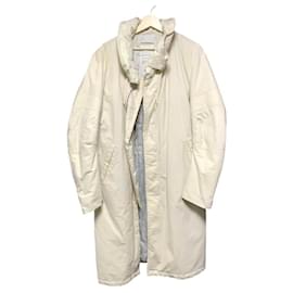 Helmut Lang-HELMUT LANG AW1999 White Astro Biker Long Coat-White