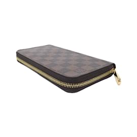 Louis Vuitton-Louis Vuitton Damier Zippy Wallet N41661-Brown,Damier ebene