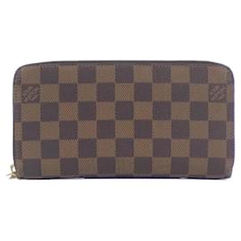 Louis Vuitton-Louis Vuitton Damier Zippy Wallet-Brown,Damier ebene