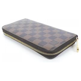 Louis Vuitton-Louis Vuitton Damier Zippy Wallet-Brown,Damier ebene