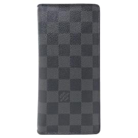 Louis Vuitton-Louis Vuitton Damier Graphite Portefeuille Brazza Wallet-Damier ebene