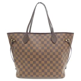 Louis Vuitton-Bolsa Louis Vuitton Damier Neverfull MM N41358-Damier ebene