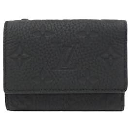 Louis Vuitton-Louis Vuitton Taurillon Monogram Portefeuille Pilot Wallet-Black