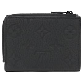 Louis Vuitton-Louis Vuitton Taurillon Monogram Portefeuille Pilot Wallet-Black