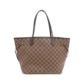 Louis Vuitton-Louis Vuitton Damier Neverfull MM N51105 Tote Bag-Brown,Damier ebene