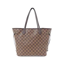 Louis Vuitton-Bolsa Louis Vuitton Damier Neverfull MM N41358-Damier ebene