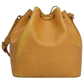 Louis Vuitton-LOUIS VUITTON Epi Petit Noe Shoulder Bag Yellow M44109 LV Auth 107680-Yellow