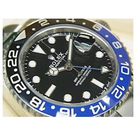 Rolex-ROLEX GMT MasterII lunette bleu noir 126710BLNR Bracelet Oyster '21 acheté pour homme-Argenté
