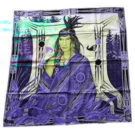Hermès-Silk scarves-Blue