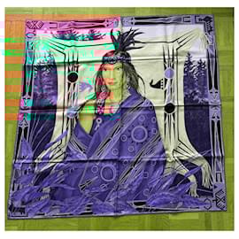 Hermès-Silk scarves-Blue