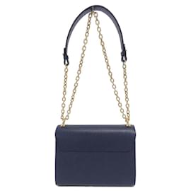 Louis Vuitton-Louis Vuitton Twist MM M53090 Shoulder Bag-Blue