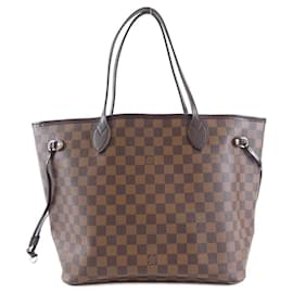 Louis Vuitton-Bolsa Louis Vuitton Damier Neverfull MM N51105-Damier ebene