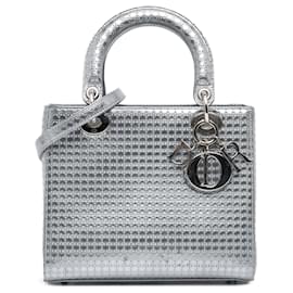 Dior-DIOR Handbags T.  Leather-Silvery