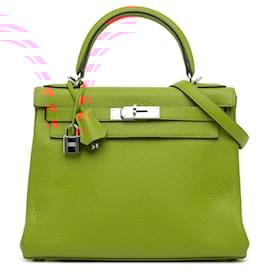 Hermès-HERMES Handbags T.  Leather-Orange