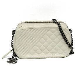 Sac à caméra Boy Chanel A92656 Écru