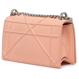 Dior-Dior Pink Small Grained Leather Diorama Flap-Pink