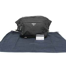 Prada-Prada TESSUTO MONTAGN 2VH021 Men's Nylon Shoulder Bag-Black