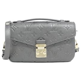 Louis Vuitton-Louis Vuitton Monogram Empreinte Pochette Metis EW Shoulder Bag-Metallic