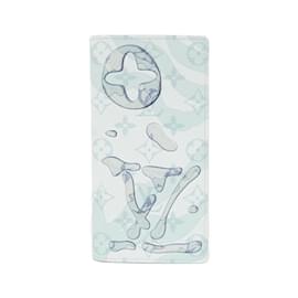 Louis Vuitton-Louis Vuitton Monogram Aqua Garden Portefeuille Brazza Wallet-Blue