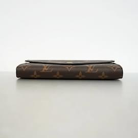 Louis Vuitton-Louis Vuitton Long Wallet Monogram Portefeuille Sarah-Brown,Fuschia