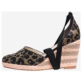 Sophia webster Wedges en ruban Carla à imprimé léopard multicolore - taille EU 39 Multicolore