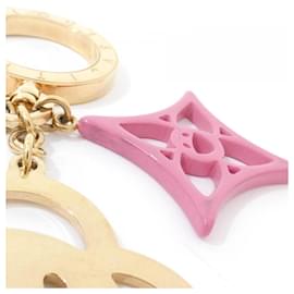 Louis Vuitton-Louis Vuitton Bijoux Sac Cosmic Blossom Keyring-Brown,Pink,Red,Golden