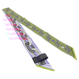 Louis Vuitton-Louis Vuitton Bandeau BB Bejeweled Scarf-Blue